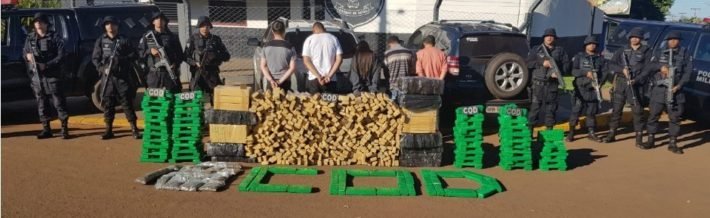 Polícia Militar apreende 700 quilos de drogas em Chapadão do Céu