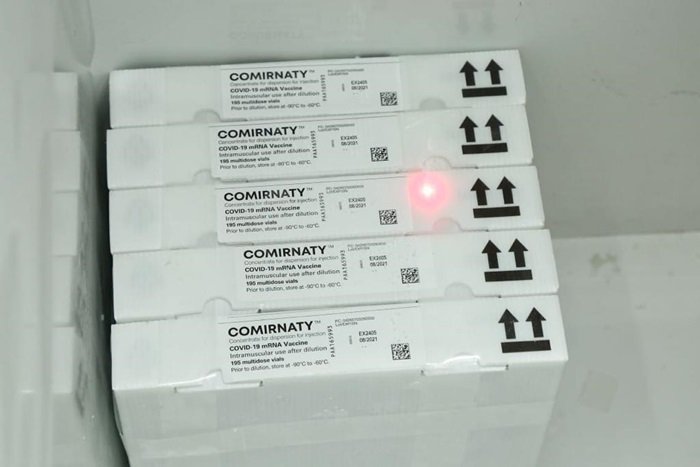 Goiás recebe 1º lote da Pfizer, com 17.550 imunizantes