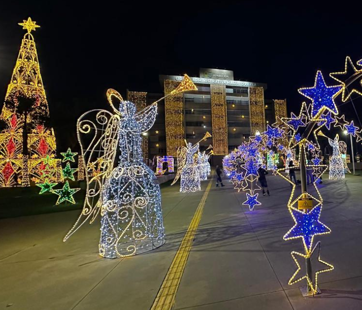 Natal Aparecida: mais de um milhão de pontos de luz iluminam a cidade até 4 de janeiro