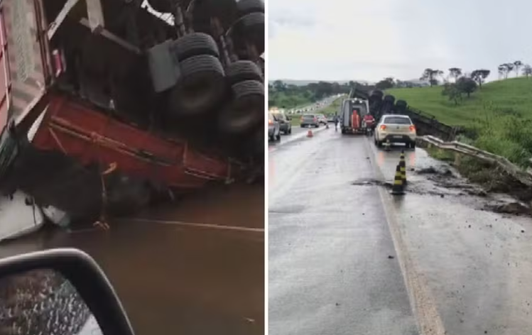 Três pessoas da mesma família morrem após carro ser esmagado em acidente em GO