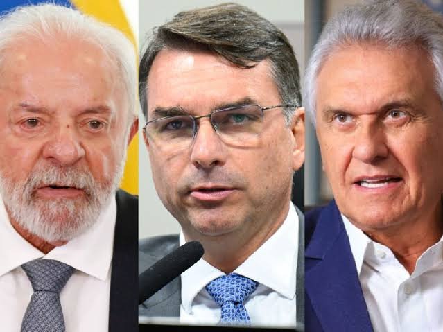 Quaest em GO: Ronaldo Caiado, 32%; Flávio Bolsonaro, 27%; Lula, 20%; Renan Santos; 2%; Romeu Zema, 2%
